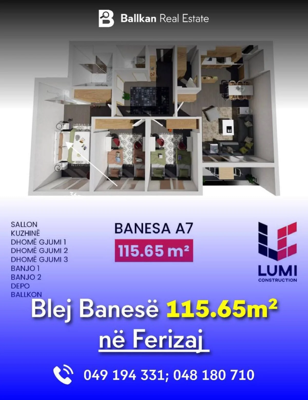 Apartament • 115.65m2 2