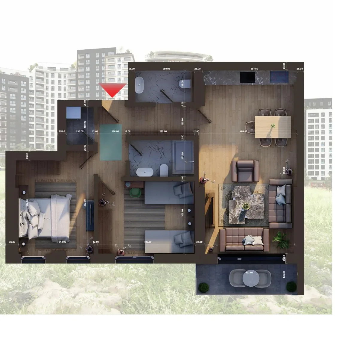 Apartament • 92.60m2