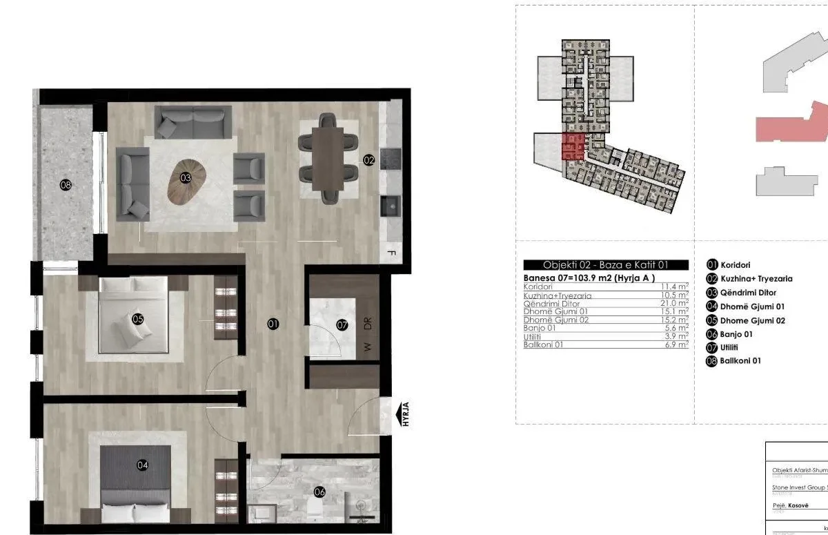 Apartament • 103.9m2 2
