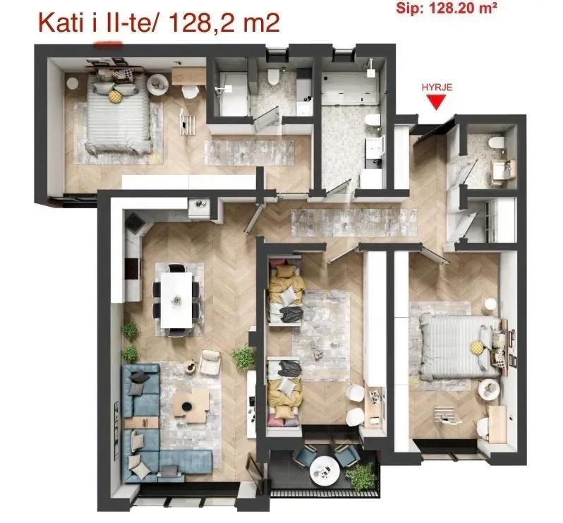 Apartament • 96.7m2