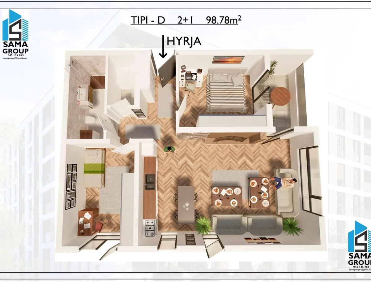 Apartament • 98.78m2 3