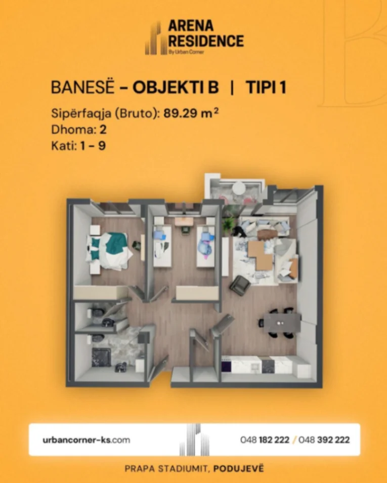 Apartament • 89.29m2