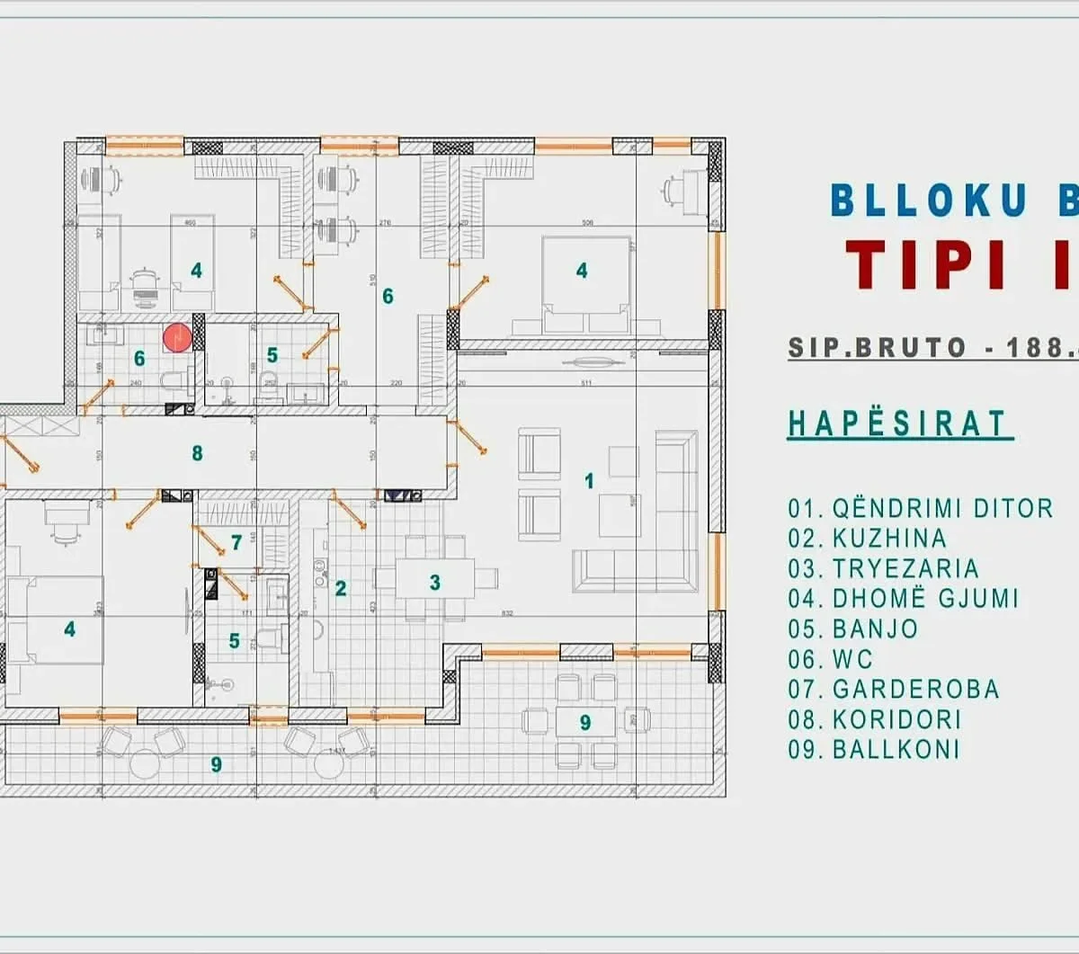 Apartament • 188.40m2 5