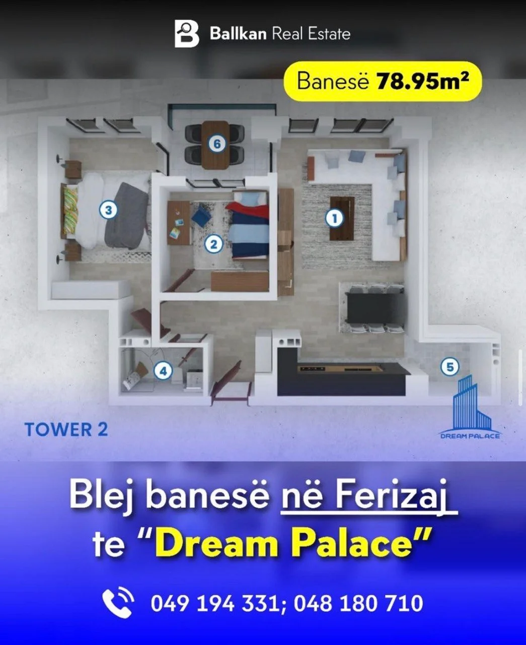 Apartament • 78.95m2 2