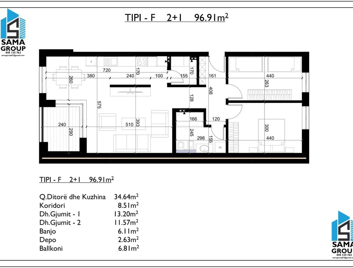 Apartament • 99.38m2 3