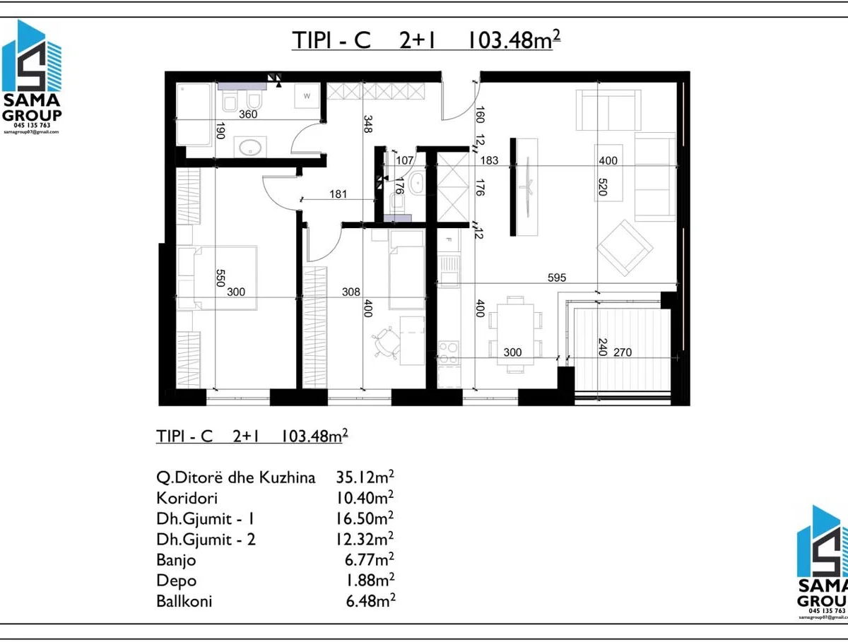 Apartament • 103.48m2 4