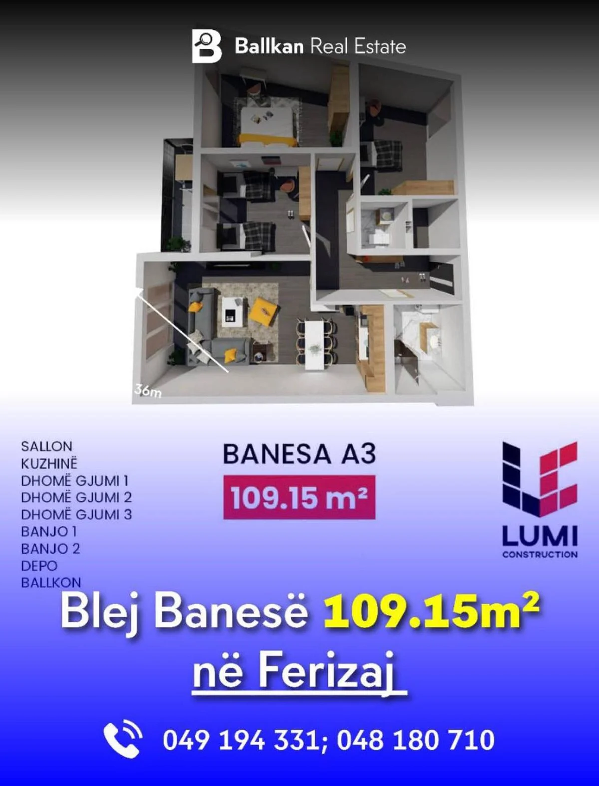 Apartament • 109.15m2 2