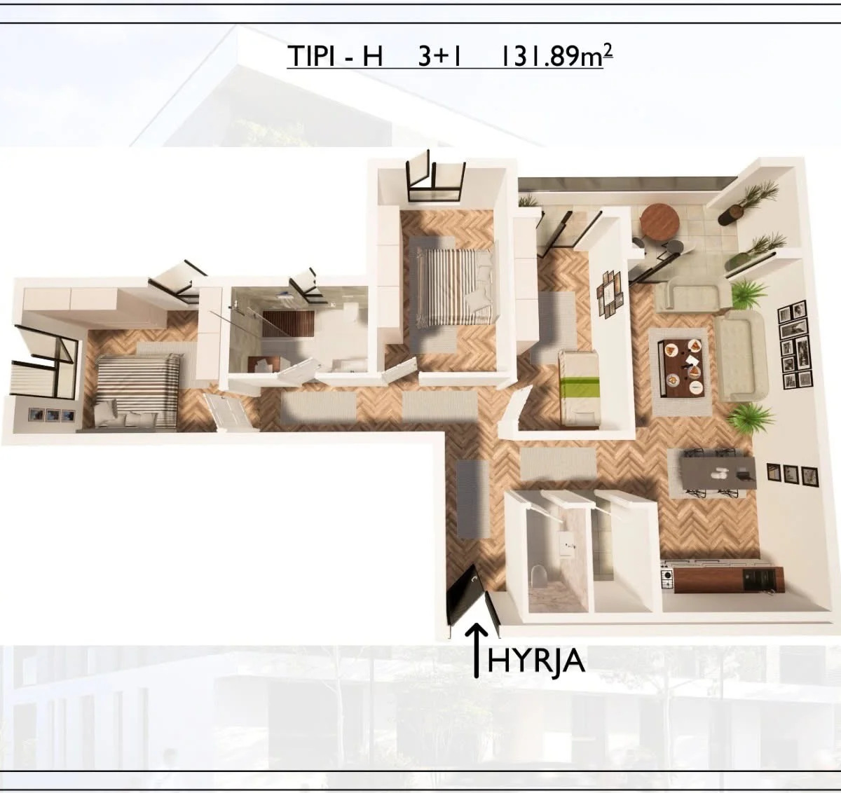 Apartament • 131.98m2 3