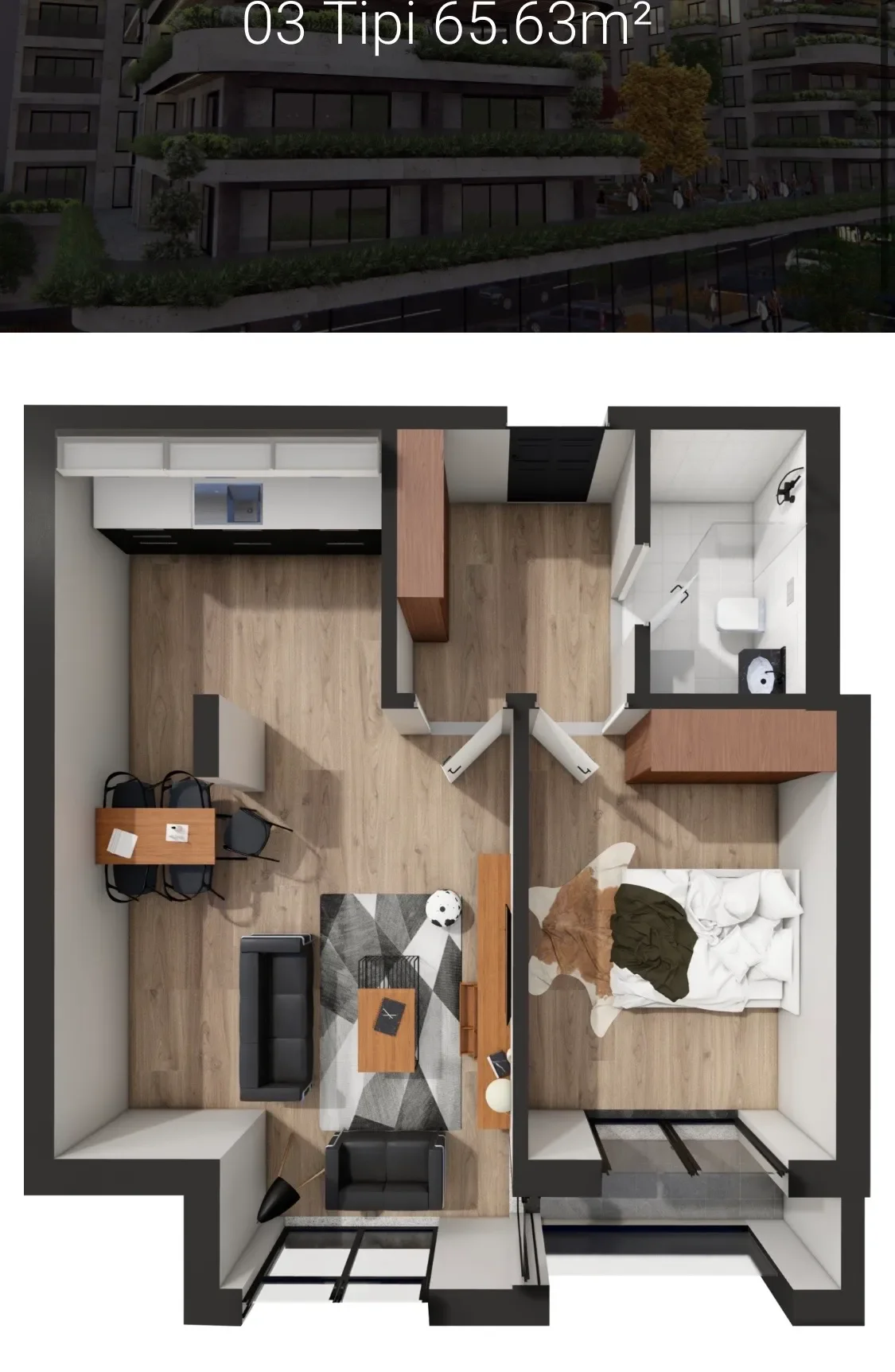 Apartament • 65.63m2 2
