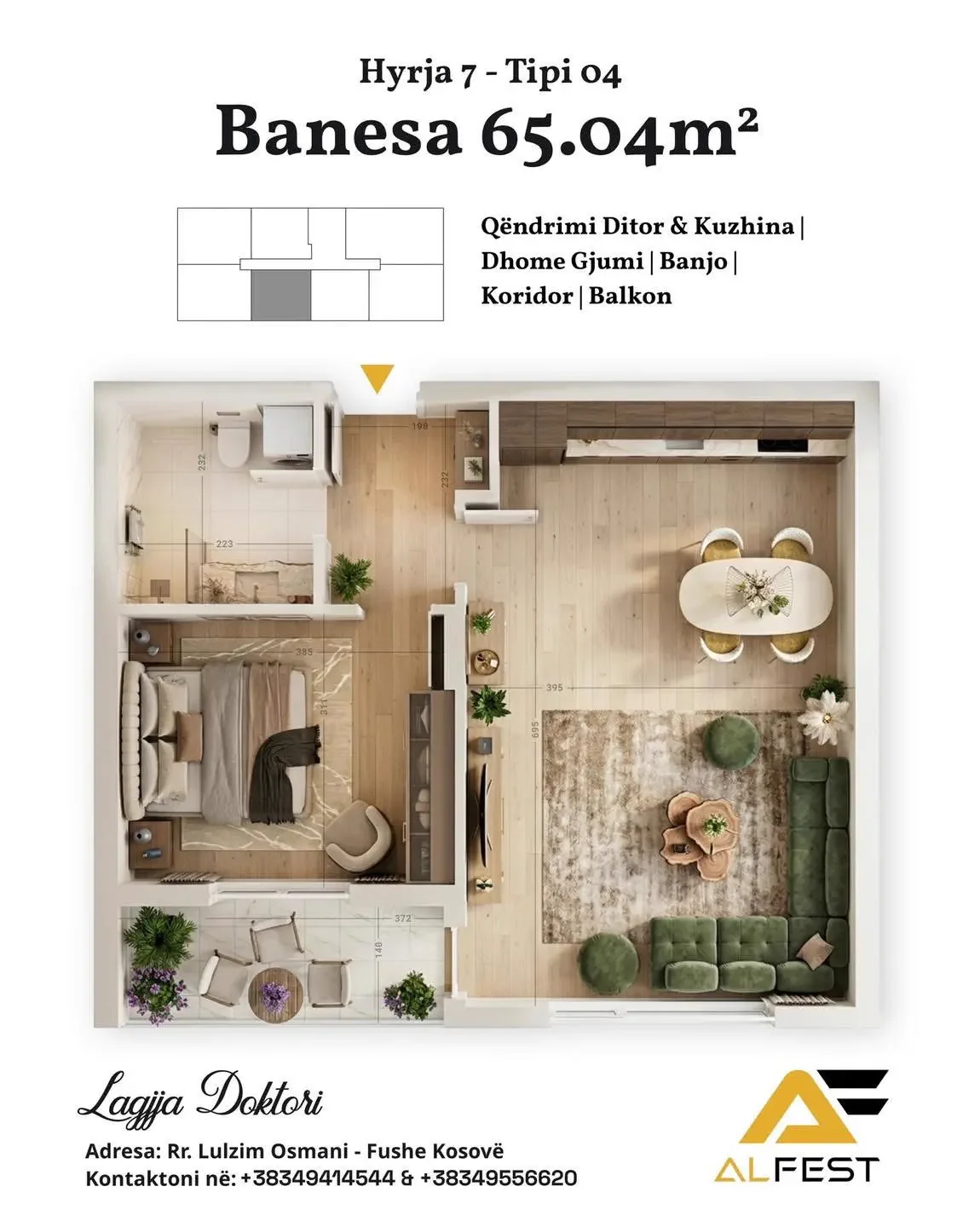 Apartment • 65.04m2