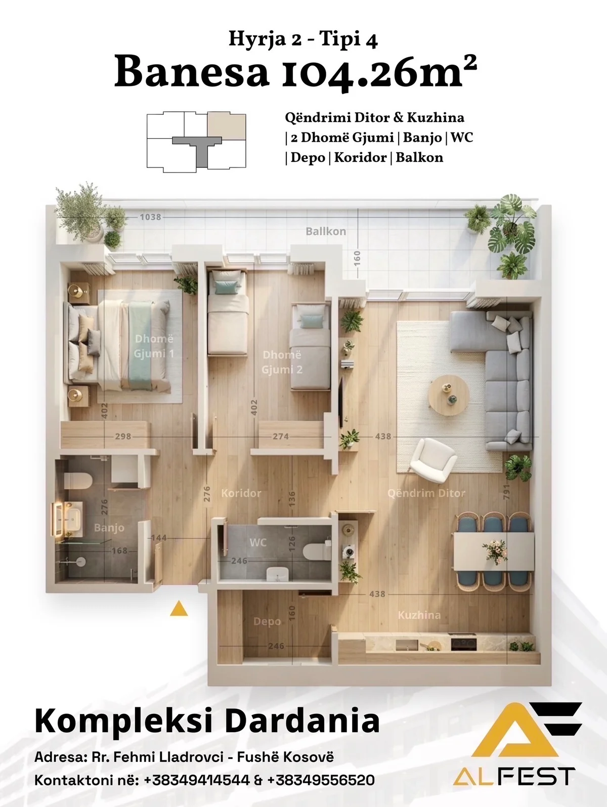 Apartament • 104.26m2