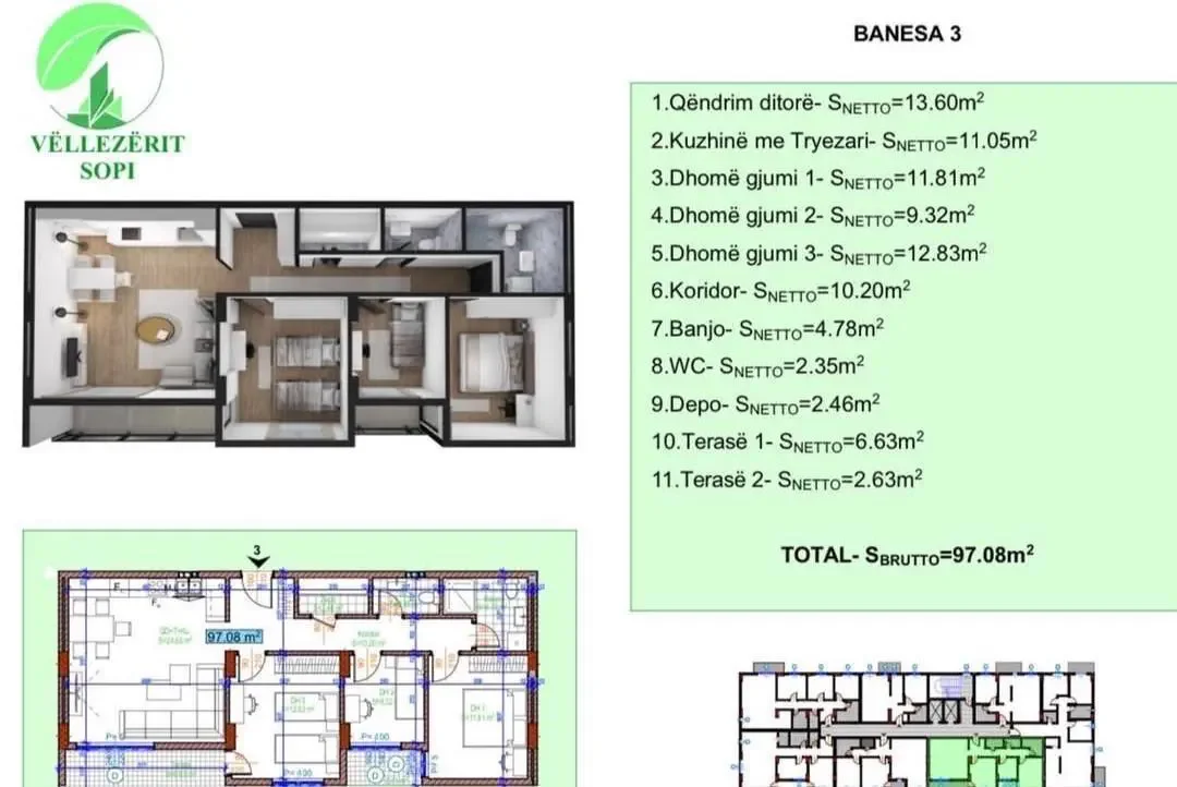 Apartment • 97.08m2