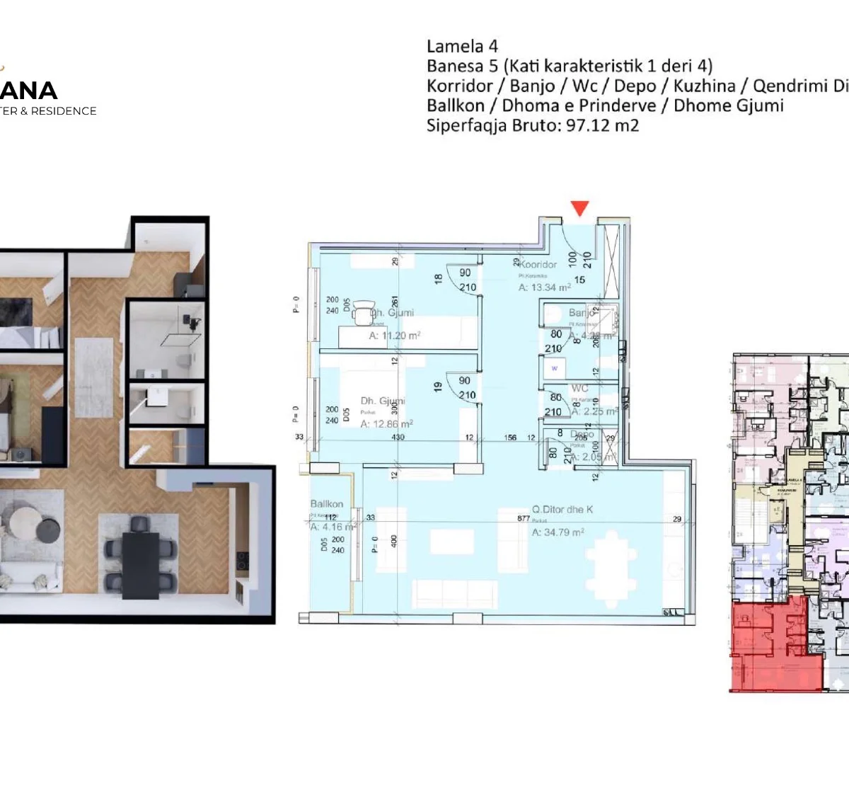 Apartament • 97.12m2