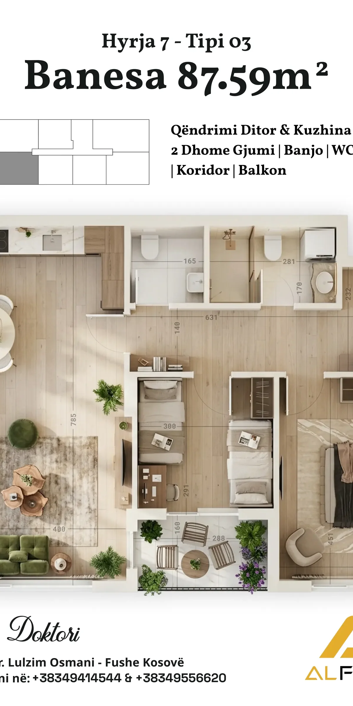 Apartment • 87.592m2