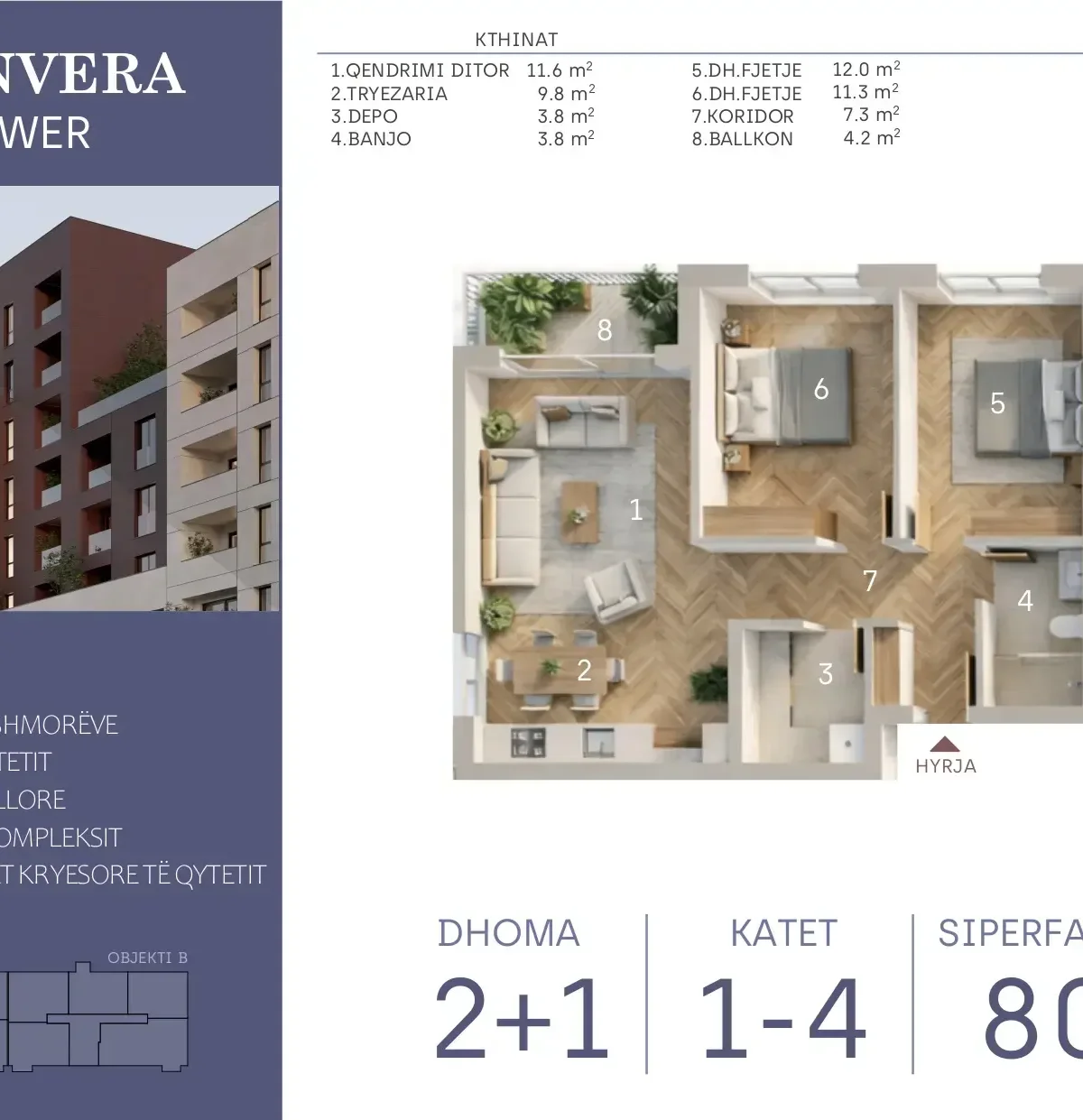 Apartament • 80.4m2