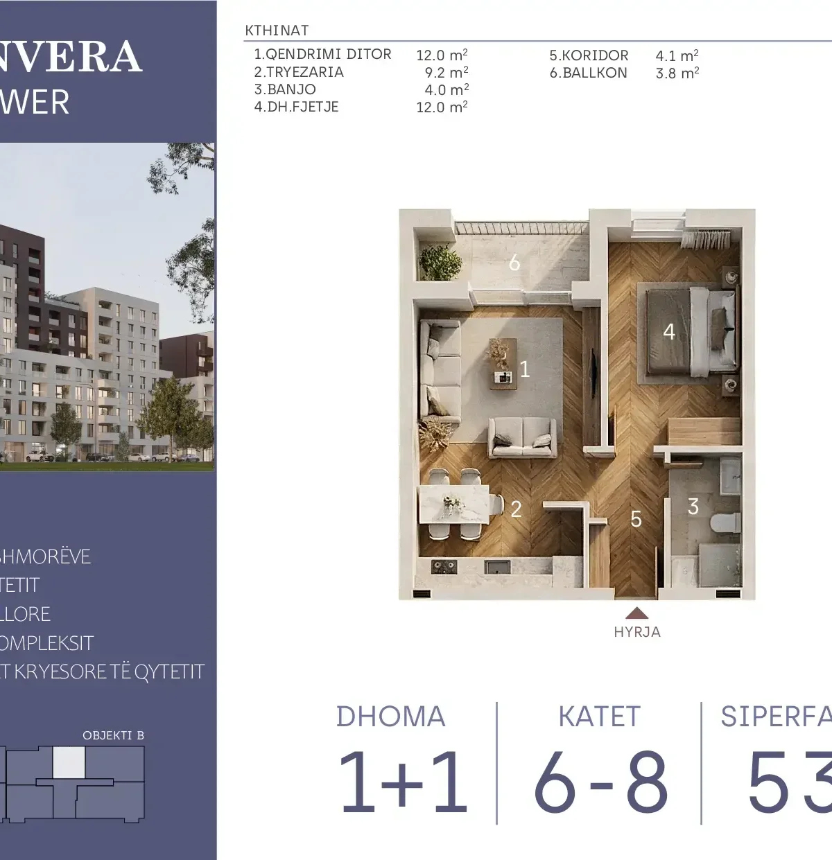Apartament • 53.4m2
