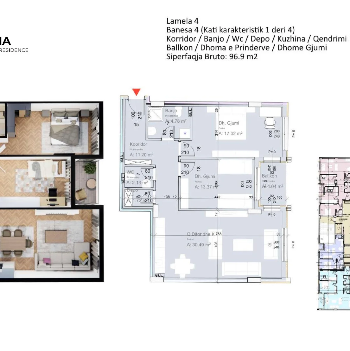Apartament • 96.9m2