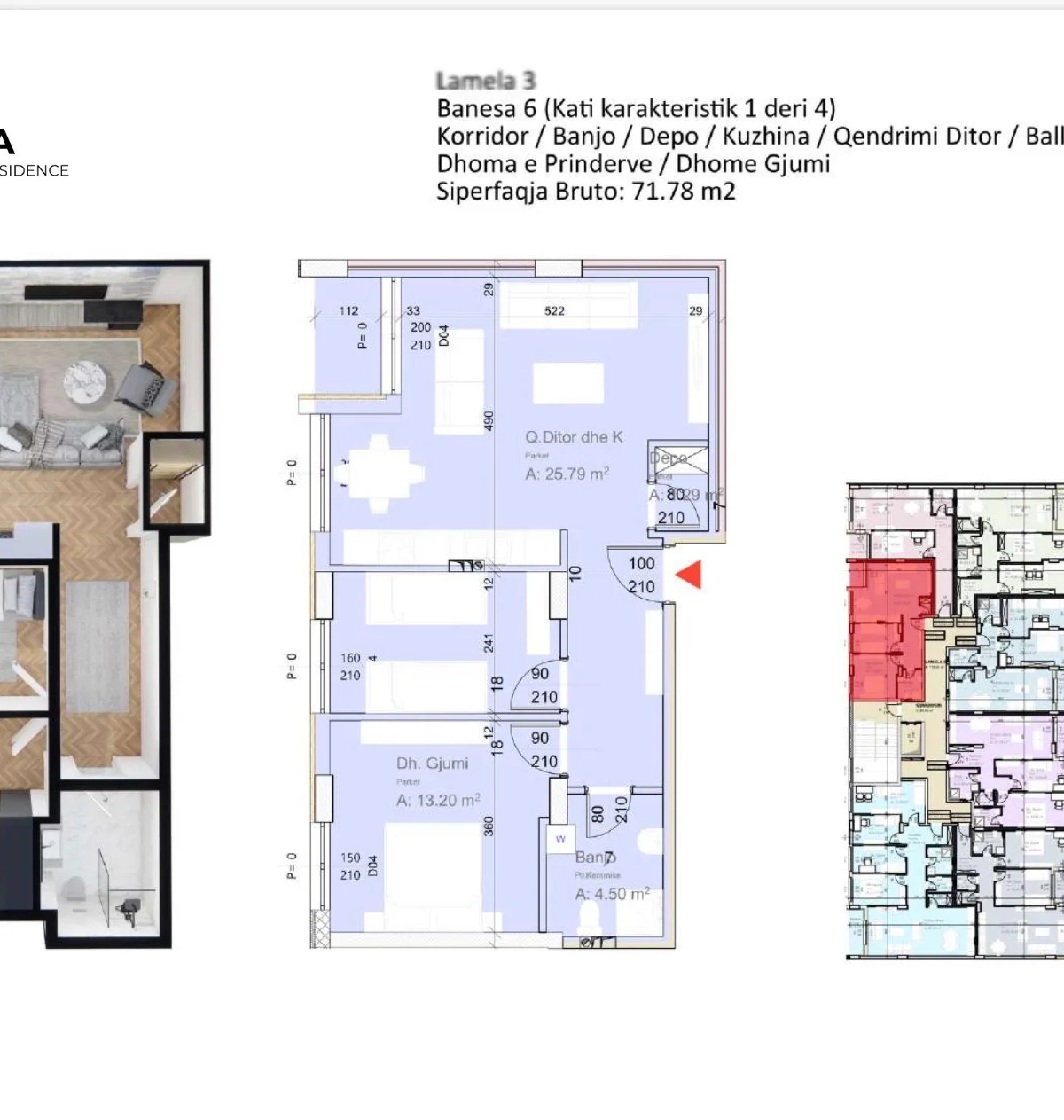 Apartament • 71.78m2
