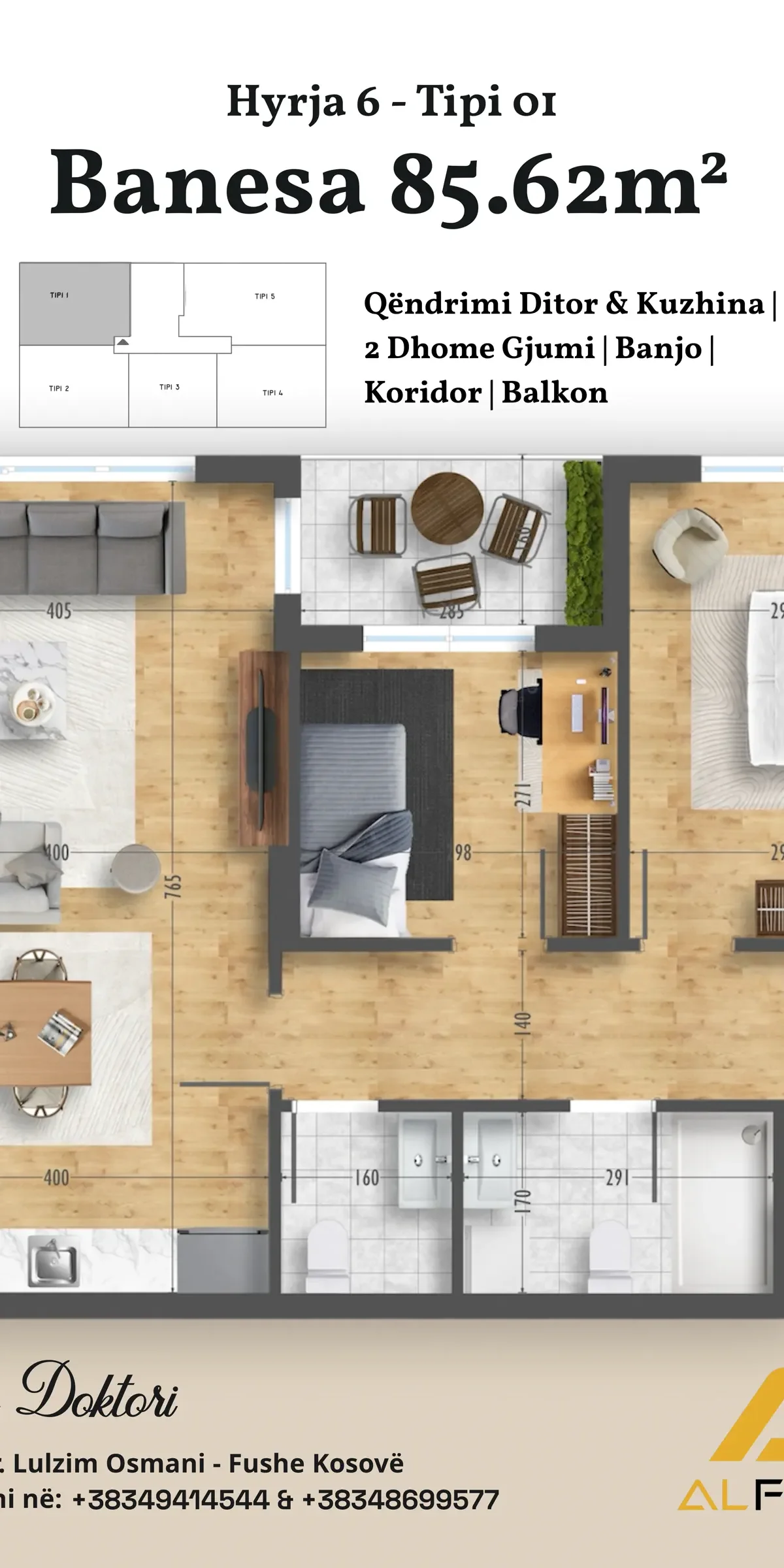 Apartment • 85.62m2