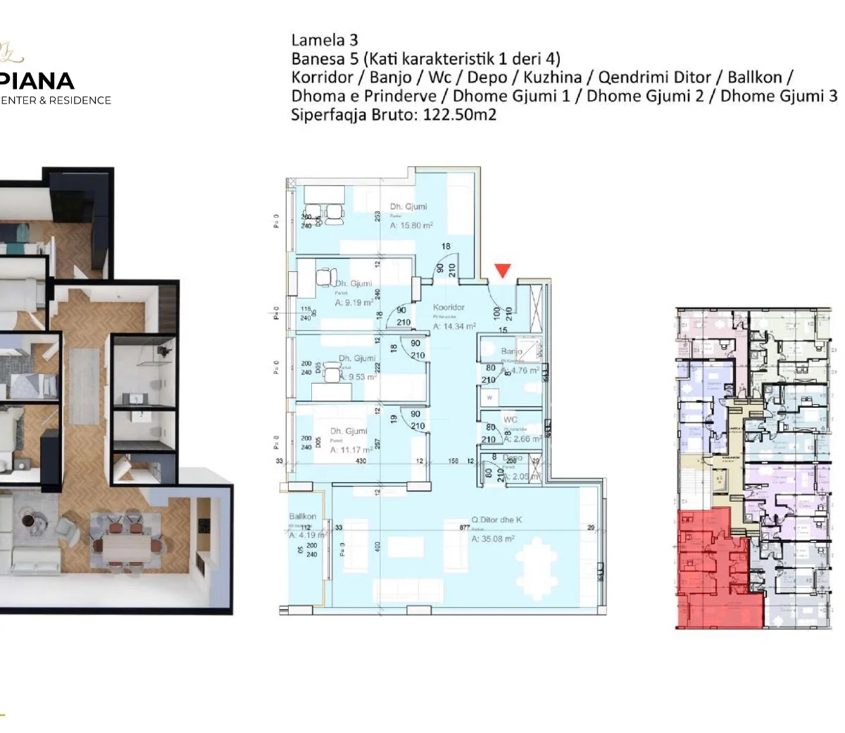 Apartament • 122.5m2