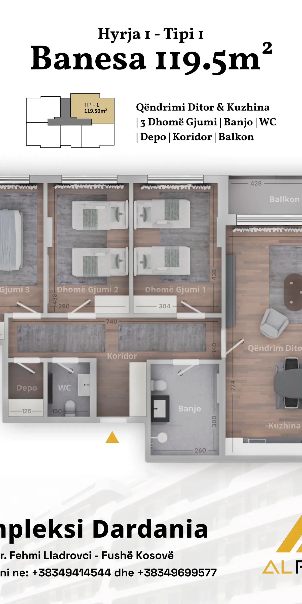 Apartment • 119.5m2