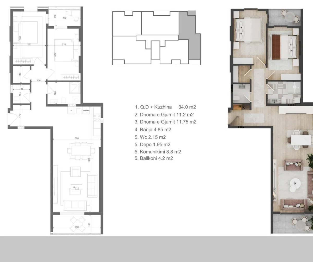 Apartament • 97.2m2
