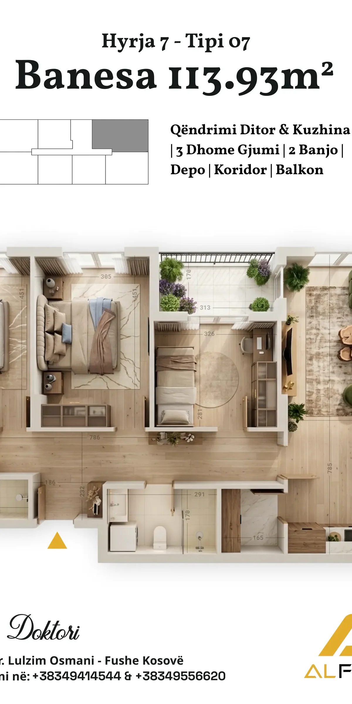 Apartment • 113.93m2