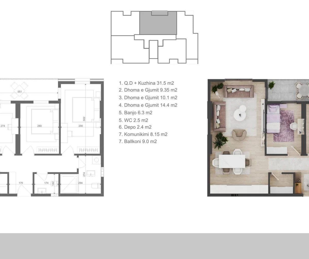 Apartament • 108.08m2