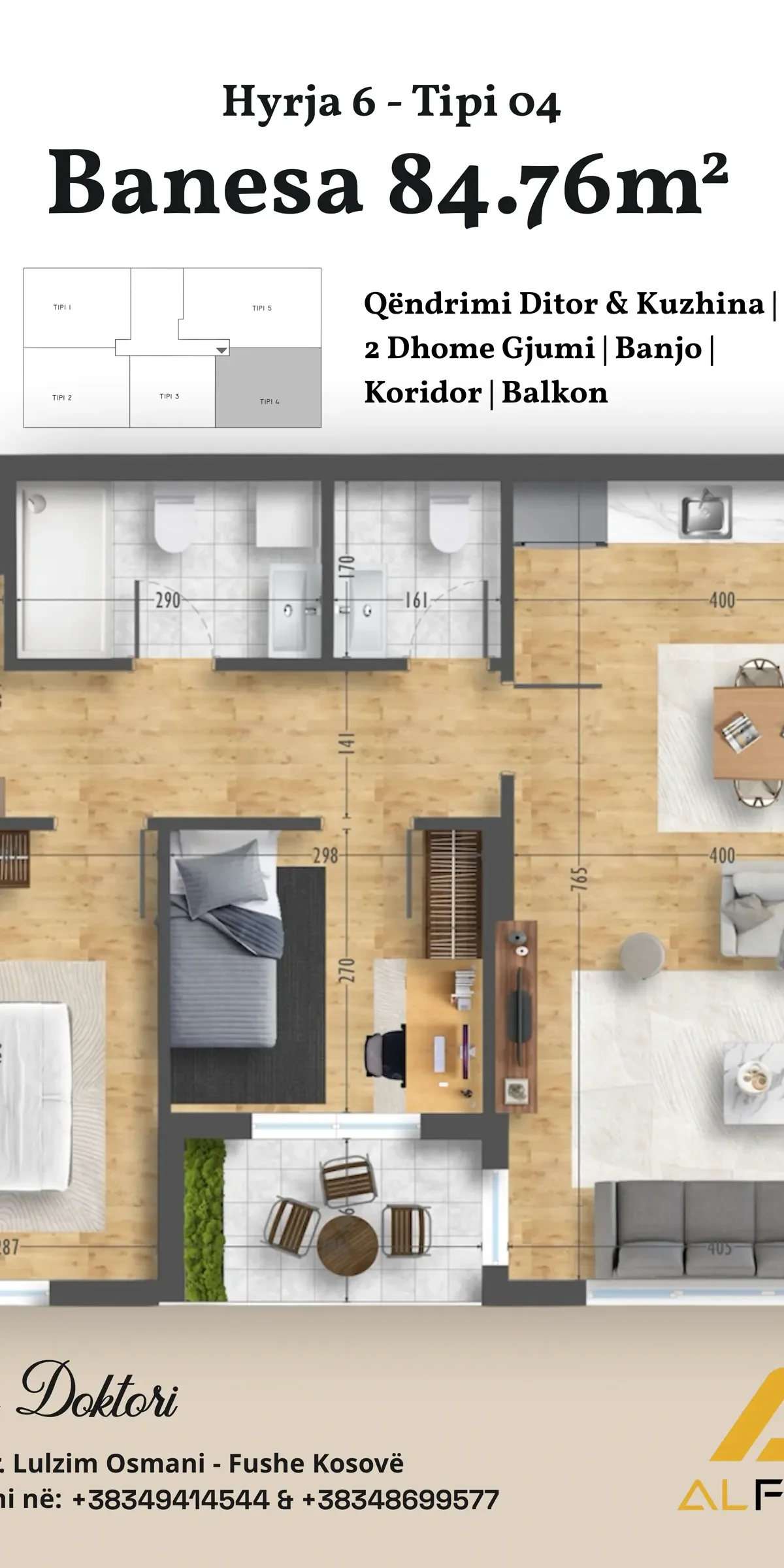 Apartment • 84.76m2