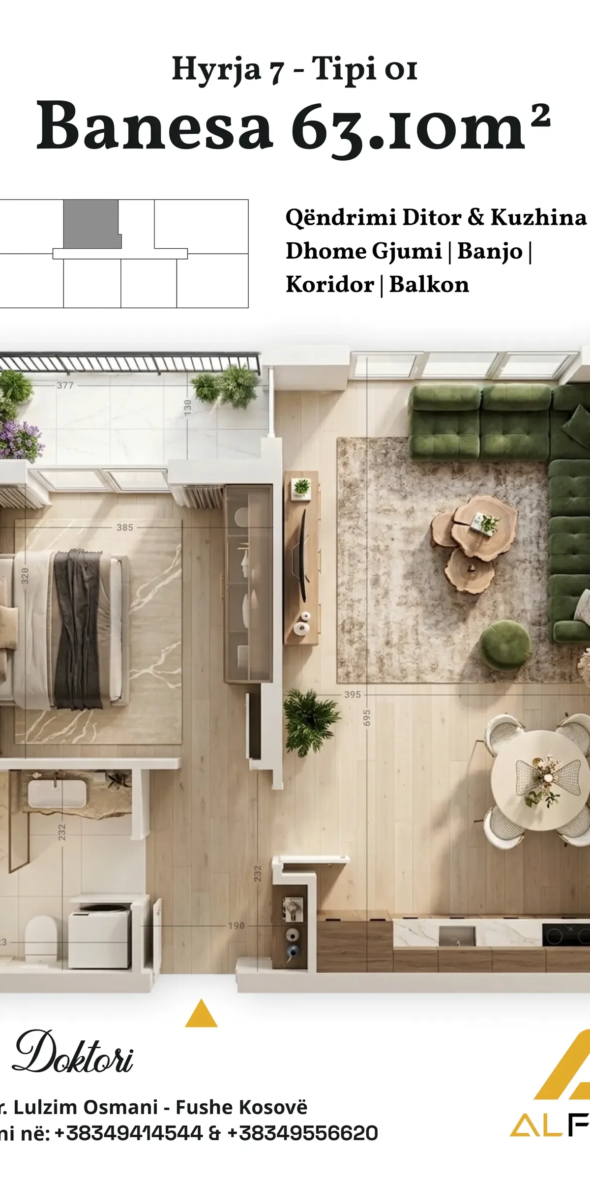 Apartment • 63.10m2