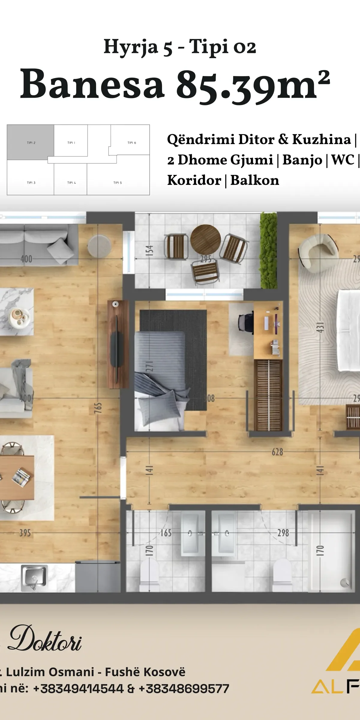 Apartment • 85.39m2