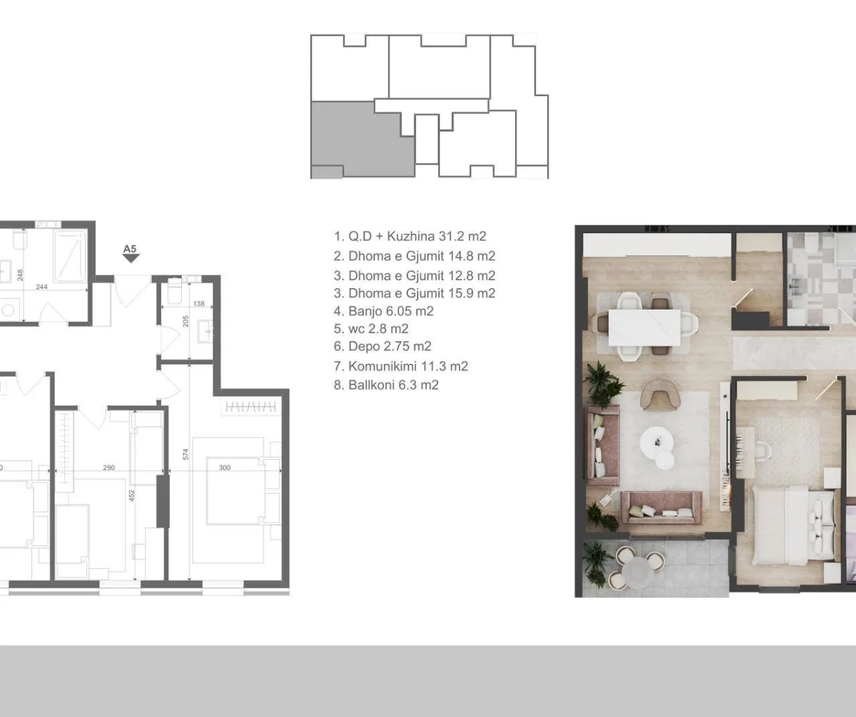 Apartament • 118.37m2