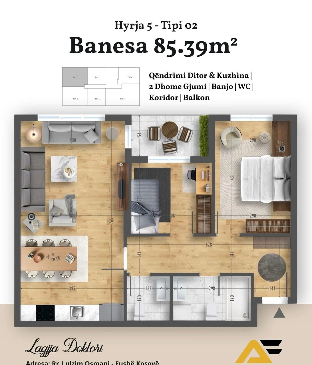 Apartment • 85.39m2 2